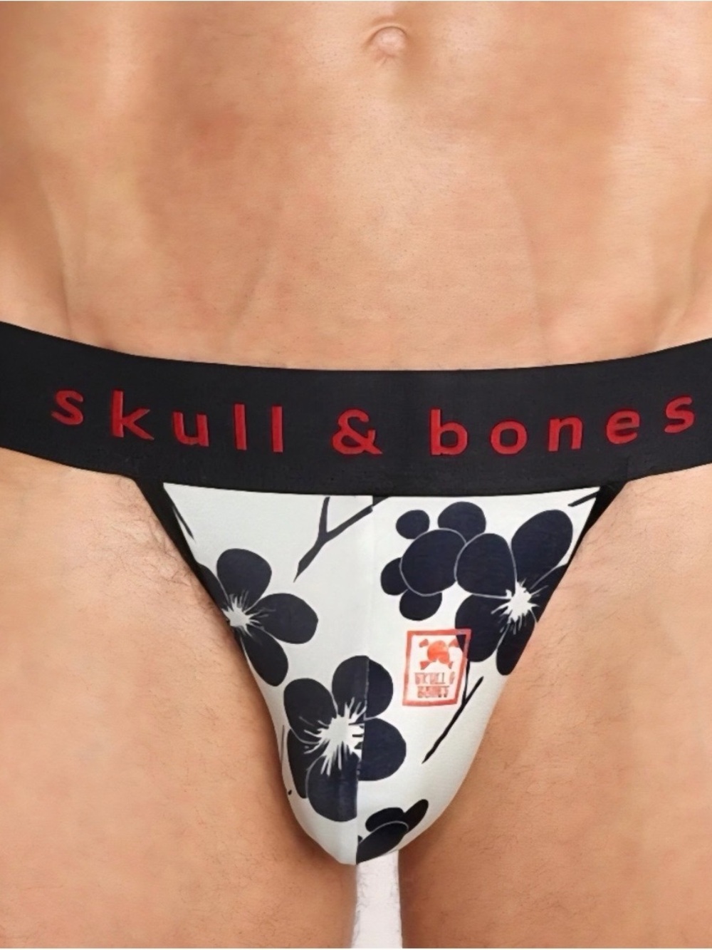 Skull & Bones Japanese Floral Jockstrap